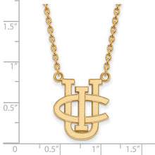 University of California-Irvine Sterling Silver Gold Plated Large Pendant Necklace