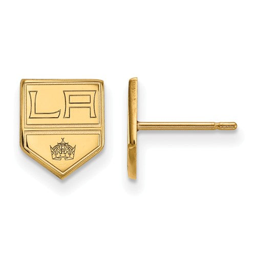 Los Angeles Kings 10k Yellow Gold Extra Small Post Earrings