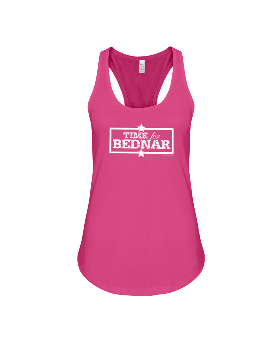 Time For Bednar Racerback Tank