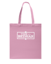 Time For Bednar Canvas Shopping Tote