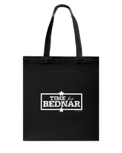 Time For Bednar Canvas Shopping Tote