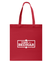 Time For Bednar Canvas Shopping Tote