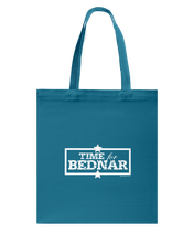 Time For Bednar Canvas Shopping Tote