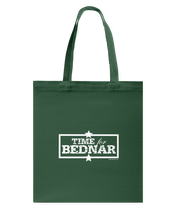 Time For Bednar Canvas Shopping Tote