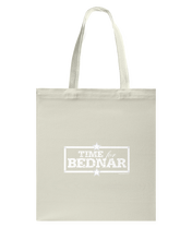 Time For Bednar Canvas Shopping Tote