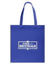 Time For Bednar Canvas Shopping Tote