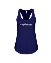Daughtershine Brand Logo White Racerback Tank