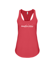 Daughtershine Brand Logo White Racerback Tank