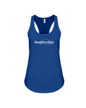 Daughtershine Brand Logo White Racerback Tank