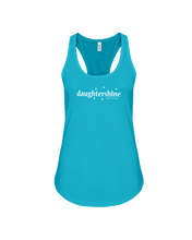 Daughtershine Brand Logo White Racerback Tank
