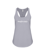 Daughtershine Brand Logo White Racerback Tank