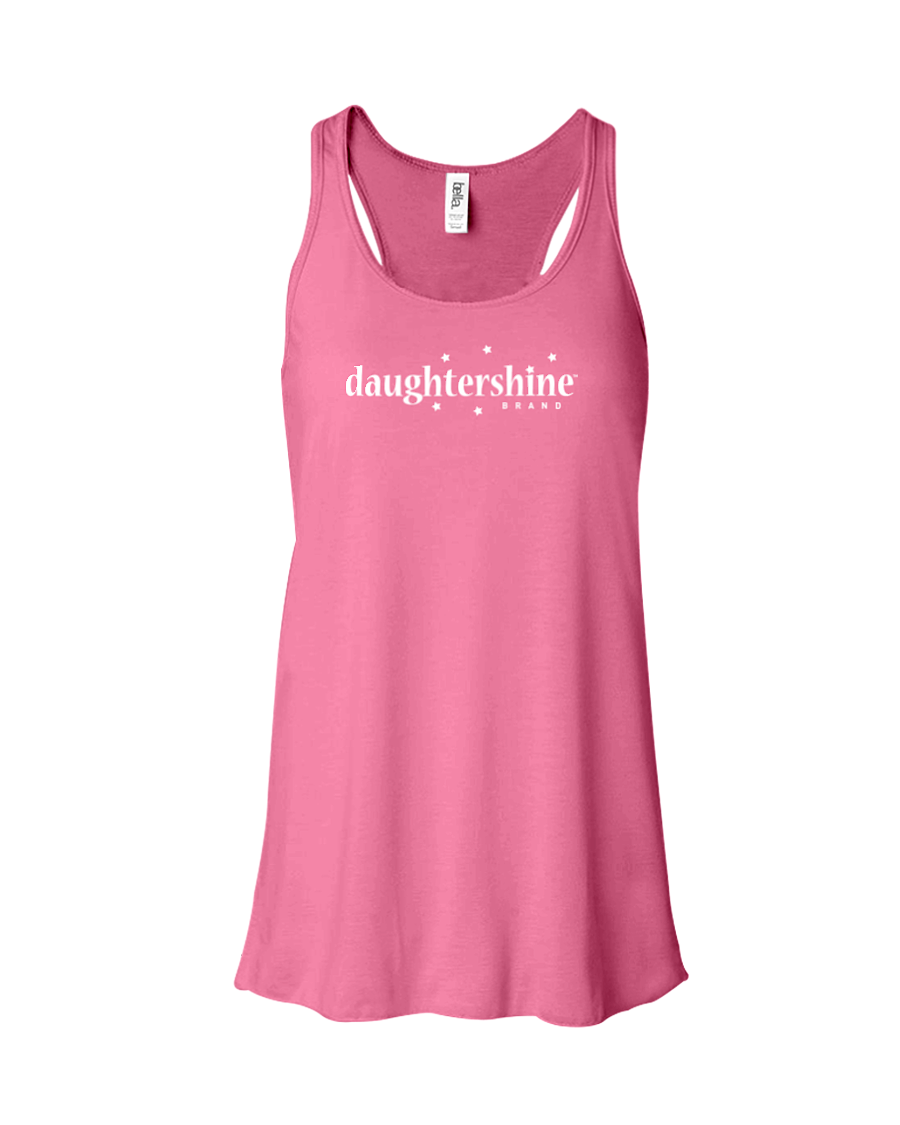 Daughtershine Brand Logo White Contoured Tank