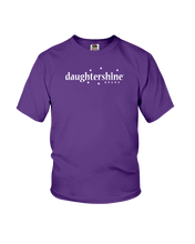 Daughtershine Brand Logo White Youth Tee