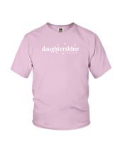 Daughtershine Brand Logo White Youth Tee