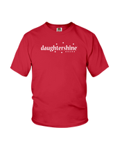 Daughtershine Brand Logo White Youth Tee