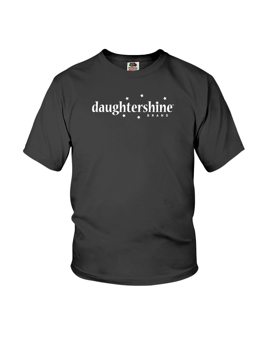 Daughtershine Brand Logo White Youth Tee
