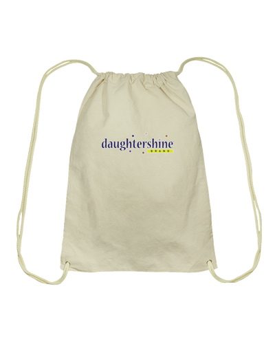 Daughtershine Brand Logo Cotton Drawstring Backpack
