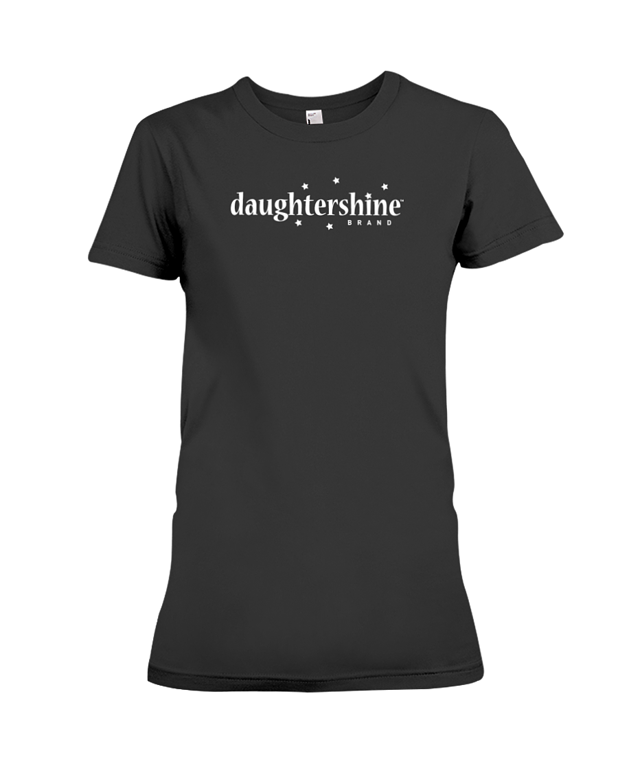 Daughtershine Brand Logo White Ladies Tee