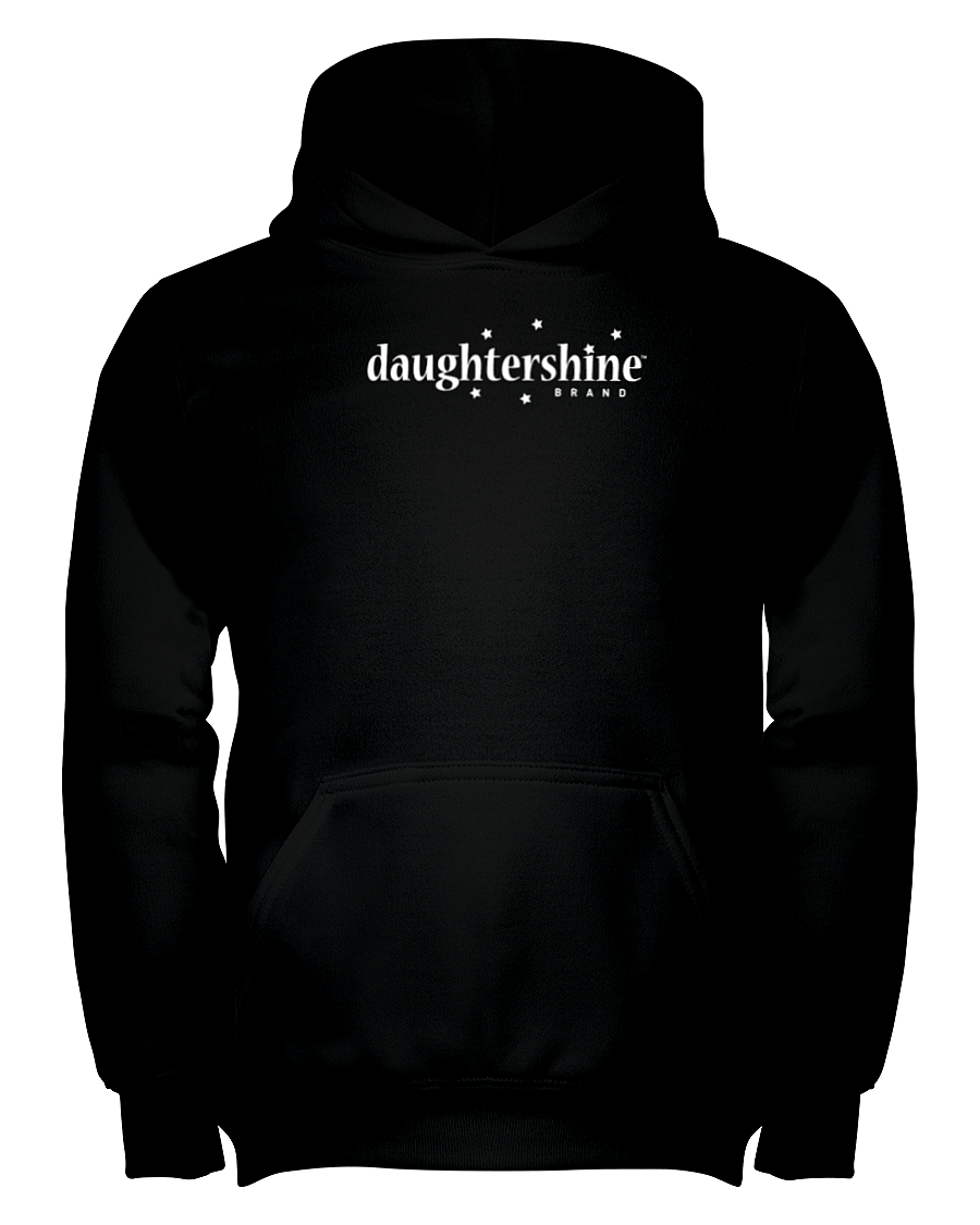 Daughtershine Brand Logo White Youth Hoodie