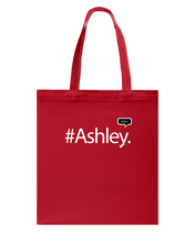 Family Famous Ashley Talkos Canvas Shopping Tote