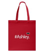 Family Famous Ashley Talkos Canvas Shopping Tote
