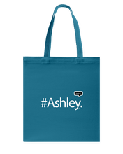 Family Famous Ashley Talkos Canvas Shopping Tote
