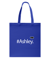 Family Famous Ashley Talkos Canvas Shopping Tote