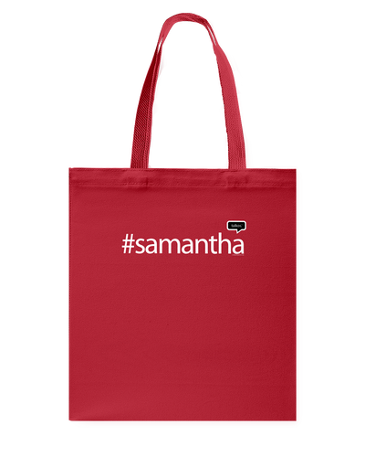 Family Famous Samantha Talkos Canvas Shopping Tote