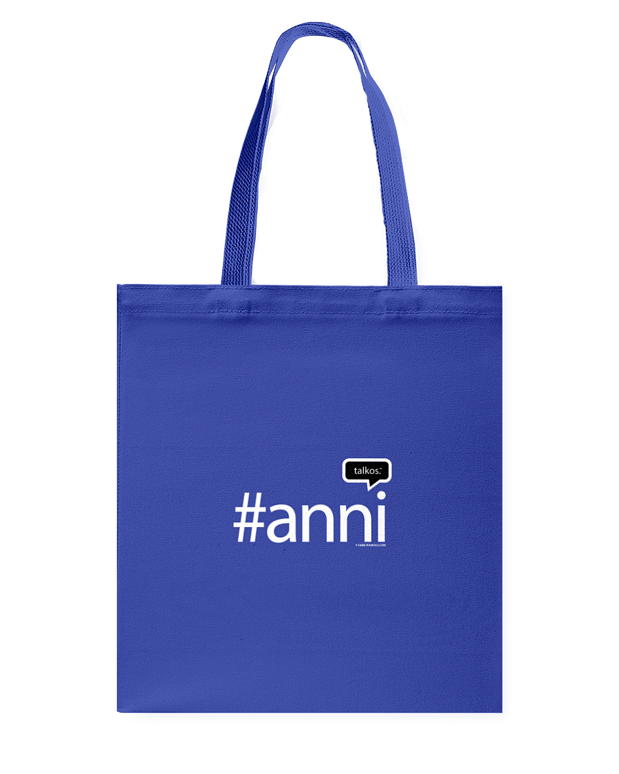 Family Famous Anni Talkos Canvas Shopping Tote