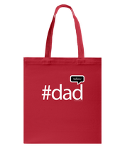 Family Famous Dad Talkos Canvas Shopping Tote