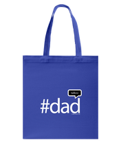 Family Famous Dad Talkos Canvas Shopping Tote