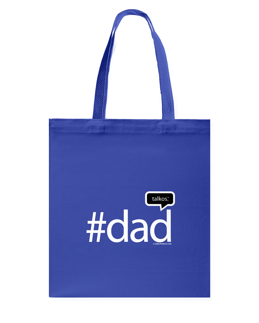 Family Famous Dad Talkos Canvas Shopping Tote