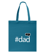 Family Famous Dad Talkos Canvas Shopping Tote