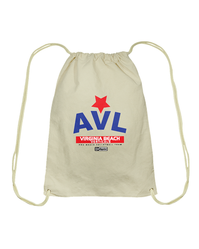 AVL Digster Virginia Beach Verticals Cotton Drawstring Backpack