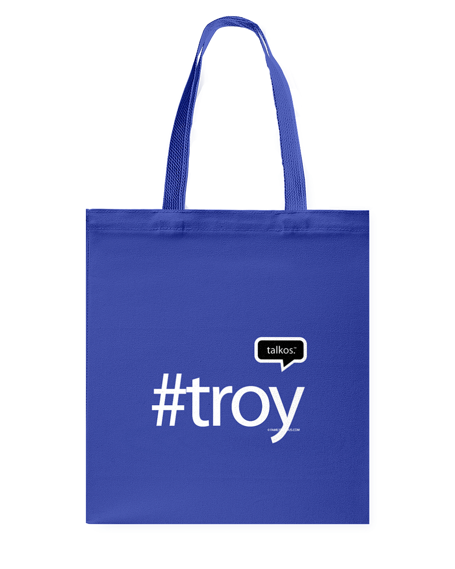 Family Famous Troy Talkos Canvas Shopping Tote