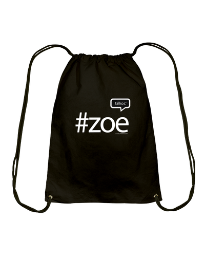 Family Famous Zoe Talkos Cotton Drawstring Backpack