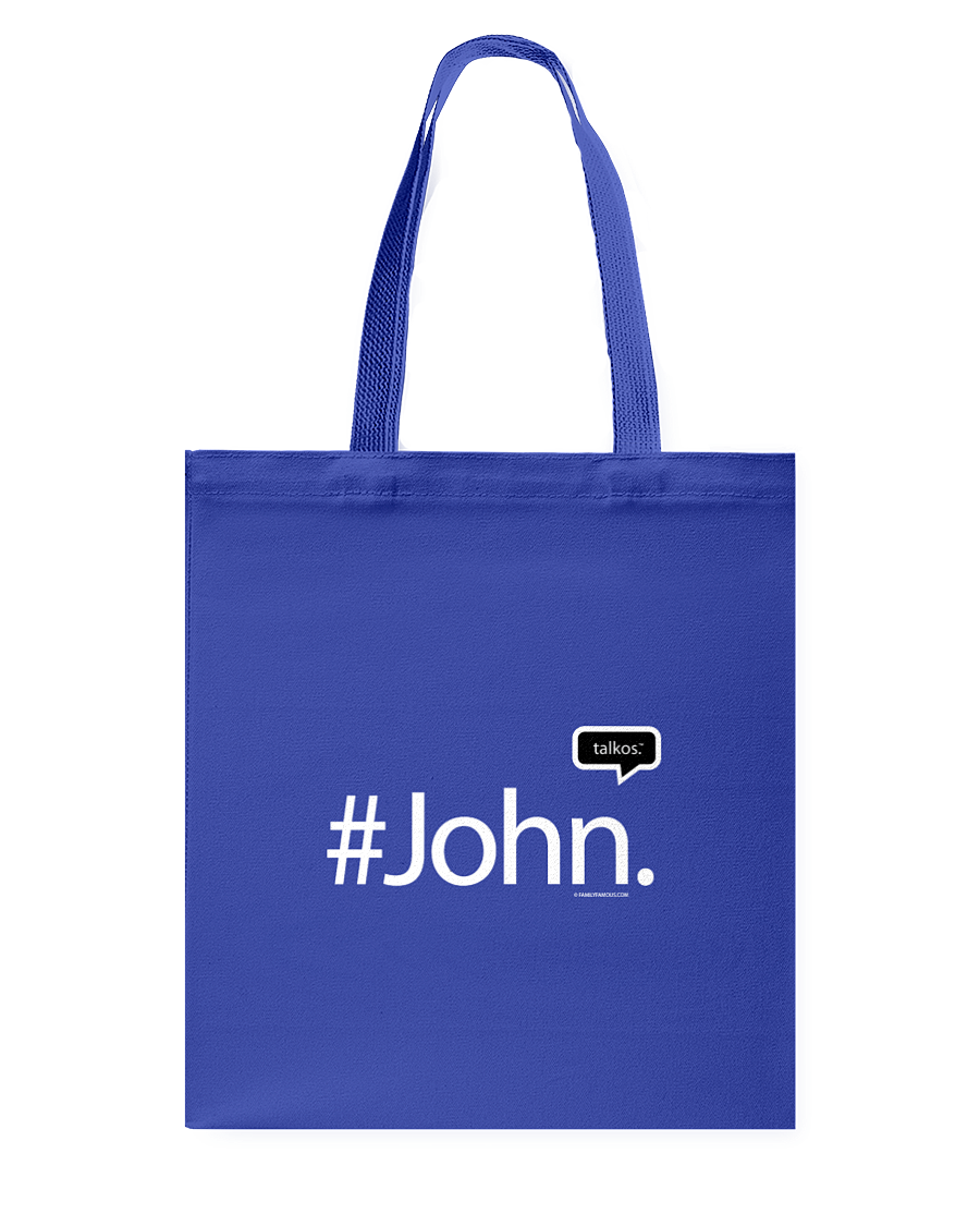 Family Famous John Talkos Canvas Shopping Tote