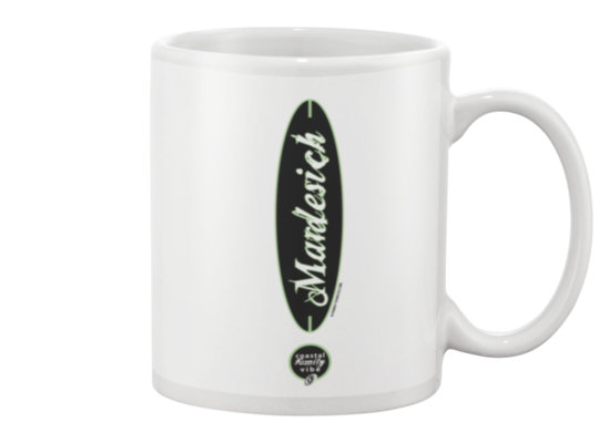 Family Famous Mardesich Surfclaimation Beverage Mug