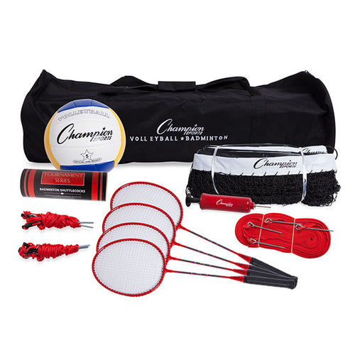 Champion Sports Deluxe Volleyball/Badminton Tournament Set