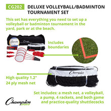 Champion Sports Deluxe Volleyball/Badminton Tournament Set