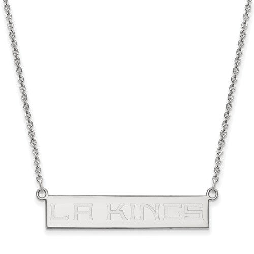 Los Angeles Kings Sterling Silver Small Bar Necklace