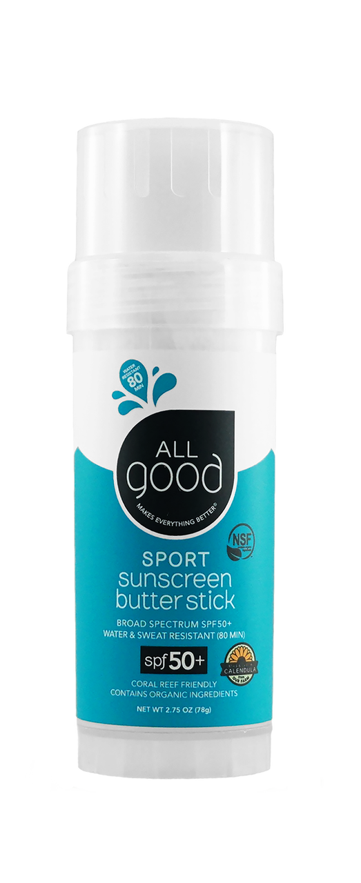 ION Health All Good SPF 50+ Sport Sunscreen Butter Stick, Water Resistant, 2.75 oz.