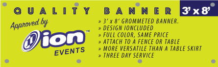 ION Events Approved 3'x8' Banner