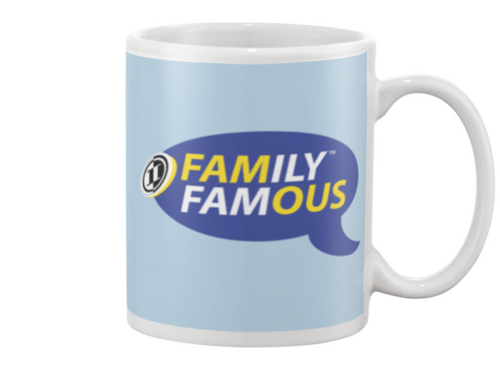 Family Famous Brand Logo Blue Gold Beverage Mug