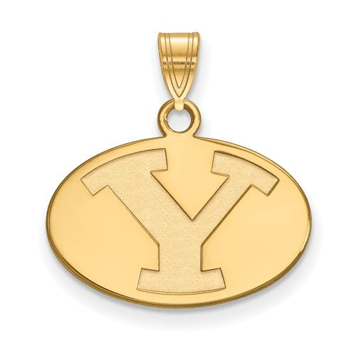 Brigham Young University 14k Sterling Silver Gold Plated Small Pendant