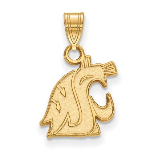 Washington State Sterling Silver Gold Plated Small Pendant