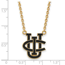 University of California-Irvine Sterling Silver Gold Plated Large Enameled Pendant Necklace