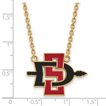 SDSU 10k Yellow Gold Large Pendant Necklace