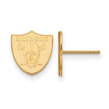 Oakland Raiders Gold Plated Extra Small Post Earrings