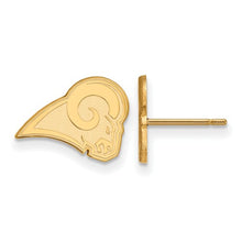 Los Angeles Rams 10k Yellow Gold Extra Small Post Earrings